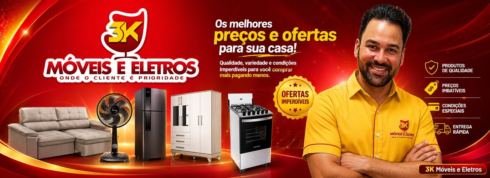 3K Móveis e Eletros — Os melhores preços e ofertas para sua casa!